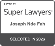 Rated By Super Lawyers Joseph Nde Fah Selected In 2026